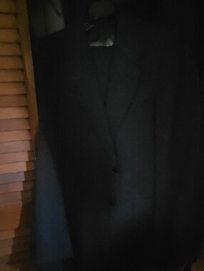 Classic Black Men's Blazer - Tailored Two-Button Style